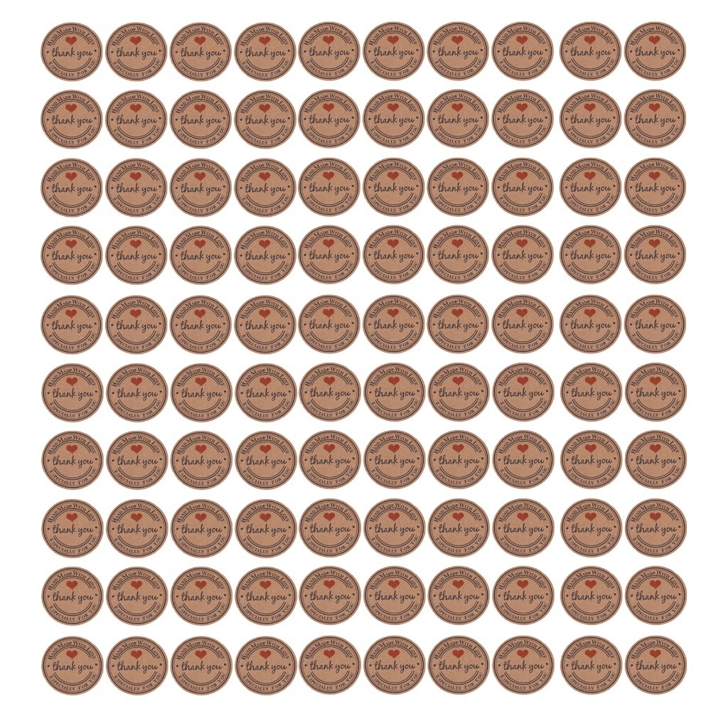 100pcs Price Tag Brown Handmad - đánh giá và giá Kraft Hang Tag