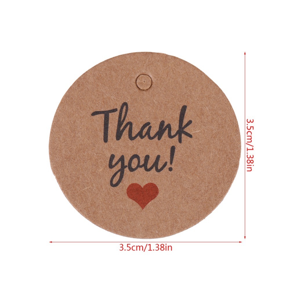 100pcs Price Tag Brown Handmad - đánh giá và giá Kraft Hang Tag