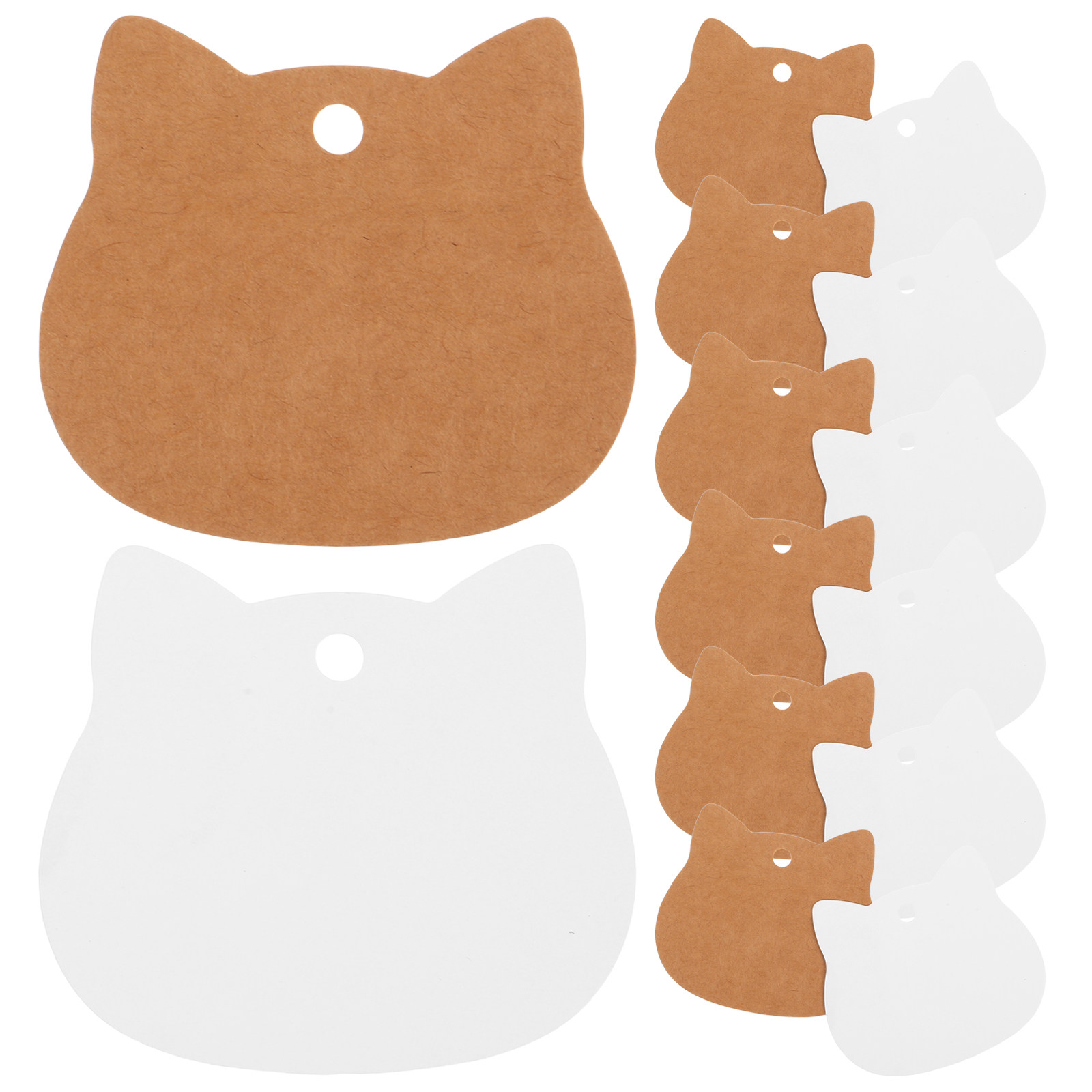200Pcs Cat Head Kraft Paper Ta - đánh giá và giá Kraft Hang Tag