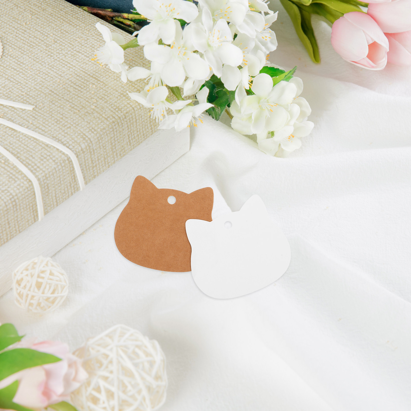 200Pcs Cat Head Kraft Paper Ta - đánh giá và giá Kraft Hang Tag
