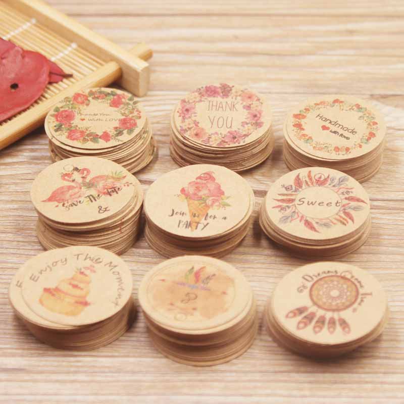 100pcs white /kraft paper gift - đánh giá và giá Kraft Hang Tag