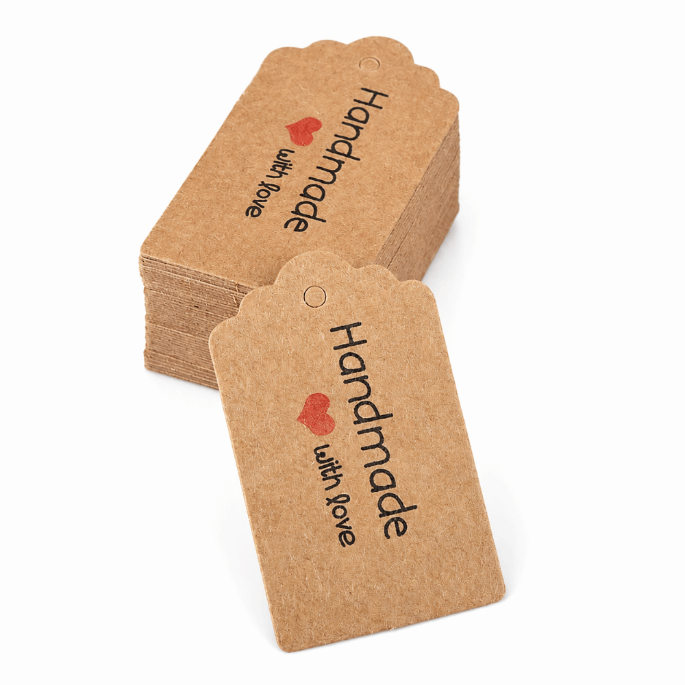 100pcs Handmade Kraft Paper Ha - đánh giá và giá Kraft Hang Tag