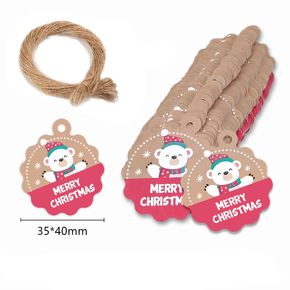 100pcs Merry Christmas Tags Kr - đánh giá và giá Kraft Hang Tag