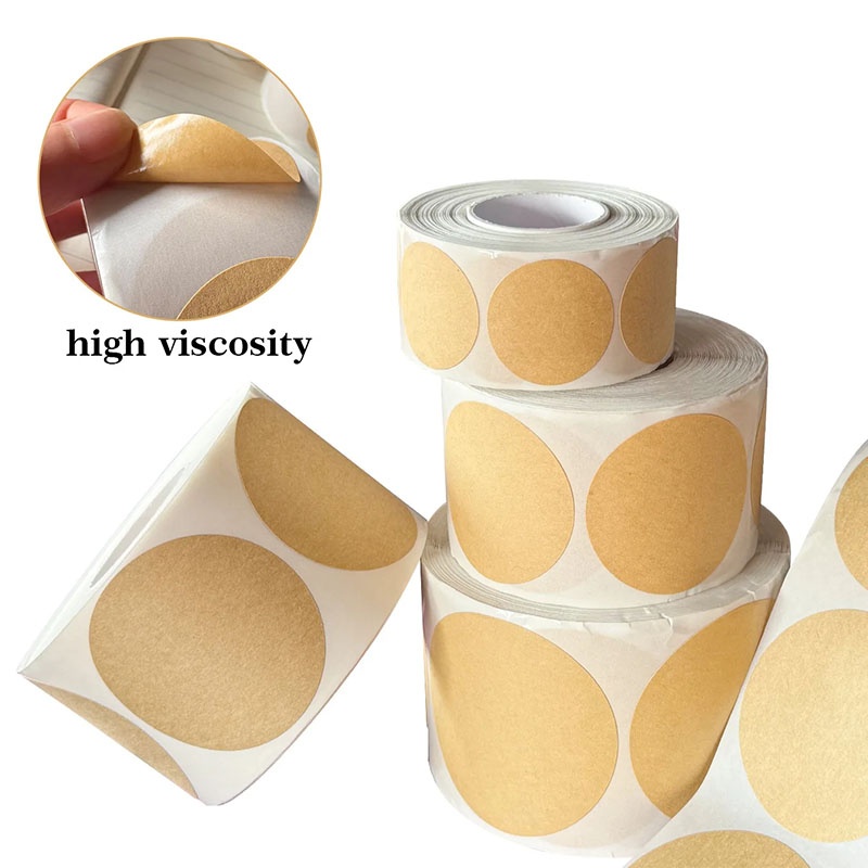 1-5 Roll 2.5cm Kraft Round Sel - đánh giá và giá Kraft Hang Tag