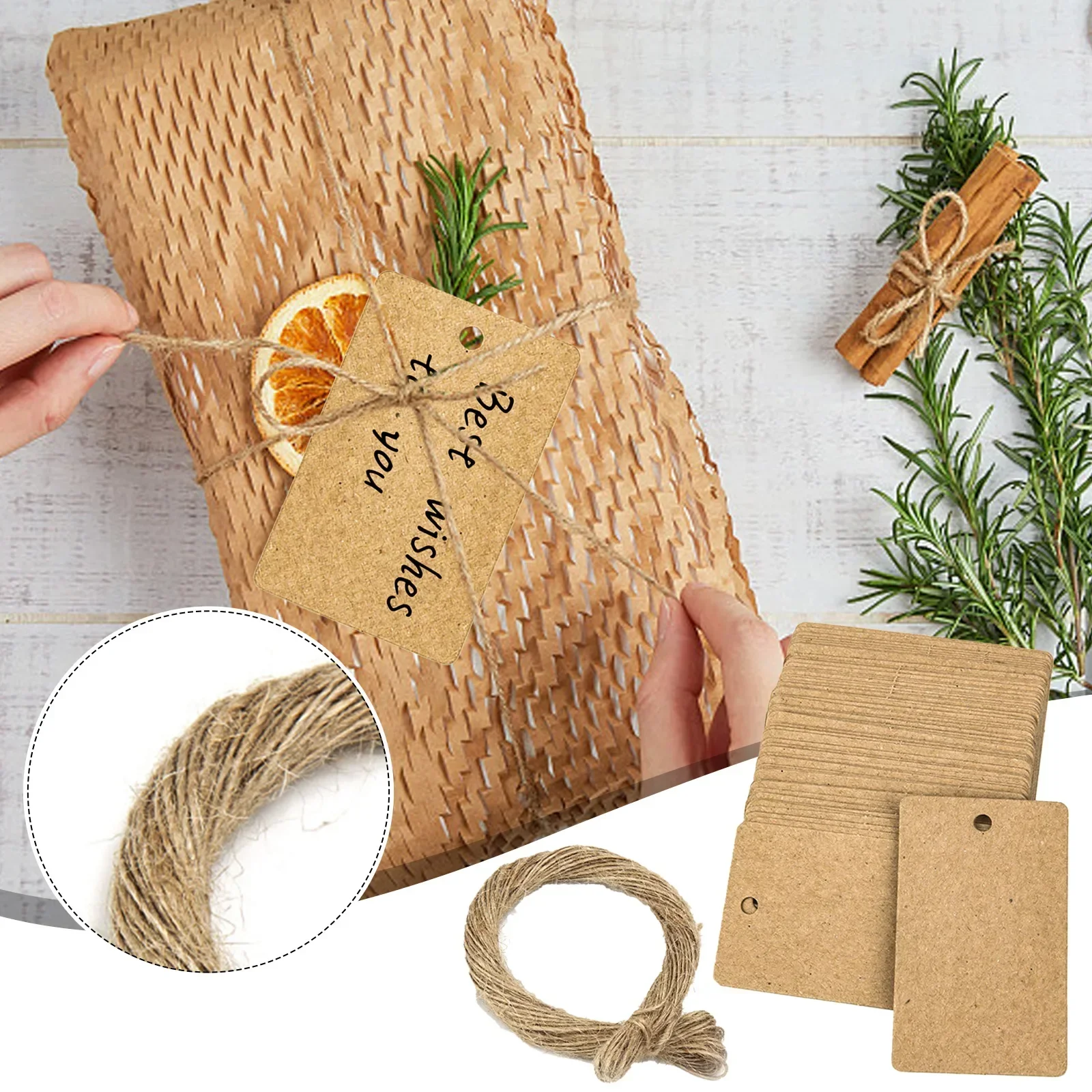 Kraft Paper Tags 100 PCS Kraft - đánh giá và giá Kraft Hang Tag